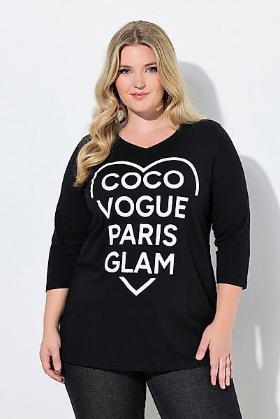 MIAMODA T-Shirt T-Shirt A-Linie Coco-Herz Motiv 3/4-Ärmel günstig online kaufen