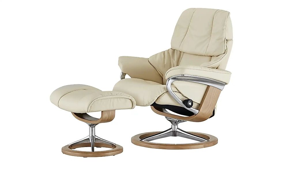 Stressless Relaxsessel mit Hocker  Reno L ¦ creme ¦ Maße (cm): B: 92 H: 110 günstig online kaufen