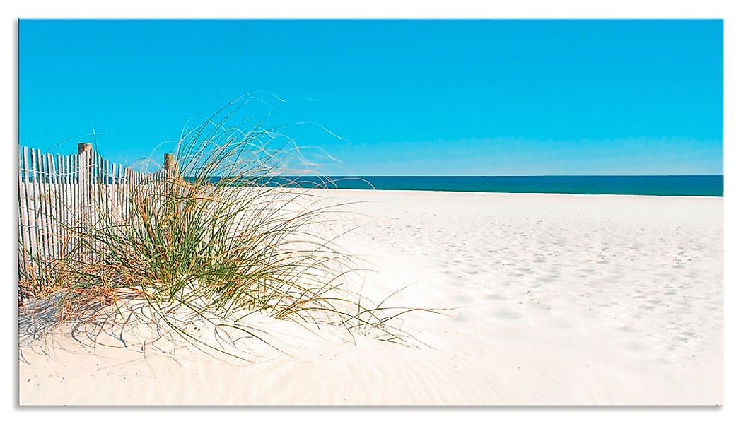 Artland Küchenrückwand "Schöne Sanddüne mit Gräsern und Zaun", (1 tlg.), Al günstig online kaufen