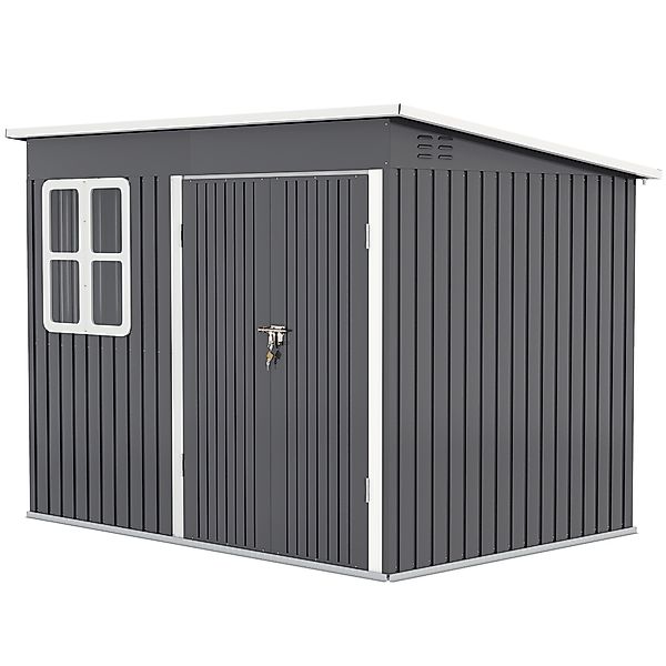 Outsunny Gerätehaus mit Fenster, Lüftungsöffnungen, breite günstig online kaufen