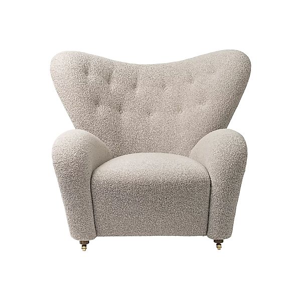 by Lassen - The Tired Man Lounge Sessel Stoff - graubeige/Stoff Kvadrat Zer günstig online kaufen