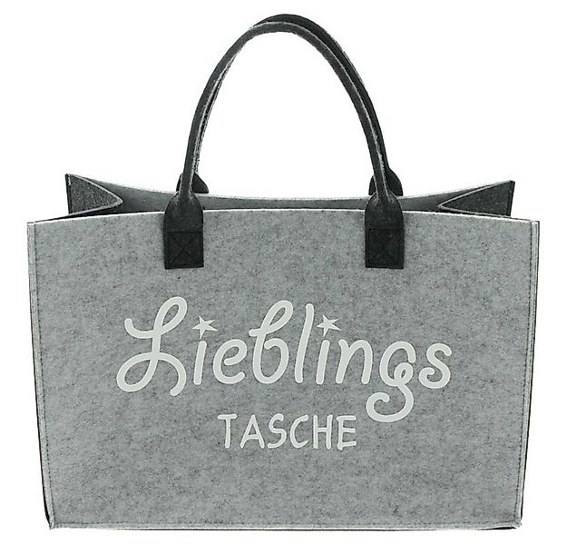 Home-trends24.de Henkeltasche Filz Tasche Liebelingstasche Henkel Shopper g günstig online kaufen