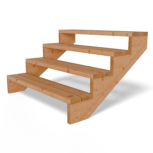 Gartenwelt Riegelsberger Außentreppe Terrassentreppe aus Lärche günstig online kaufen