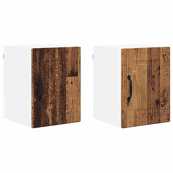 vidaXL Küchenwandschrank 2 Stk Altholz 30 x 31 x 40 cm Holzwerkstoff 885222 günstig online kaufen