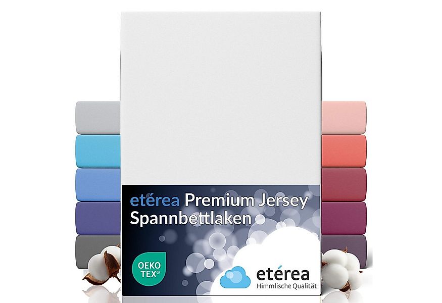 etérea Himmlische Qualität Spannbettlaken etérea Premium Jersey Spannbettla günstig online kaufen