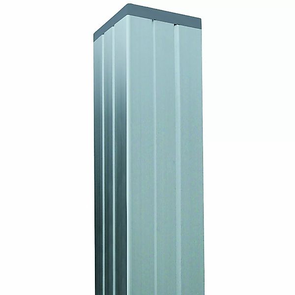 T & J Aluminium-Torpfosten Gotland Silber 68 cm x 68 cm x 272 cm günstig online kaufen