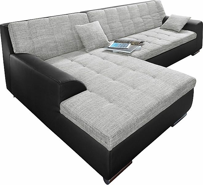 DOMO collection Ecksofa "Treviso viele Bezüge, auch in Cord, L-Form, B/T/H: günstig online kaufen