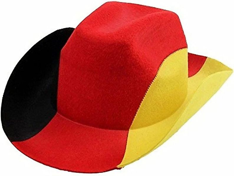 Orlob Cowboyhut Cowboyhut Deutschland Schwarz Rot Gold Hut Fan Kostüm Karne günstig online kaufen