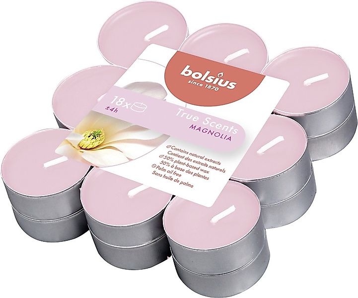 Bolsius Teelicht Bolsius Duftteelichter Magnolie, Höhe 1,15 cm, Ø günstig online kaufen