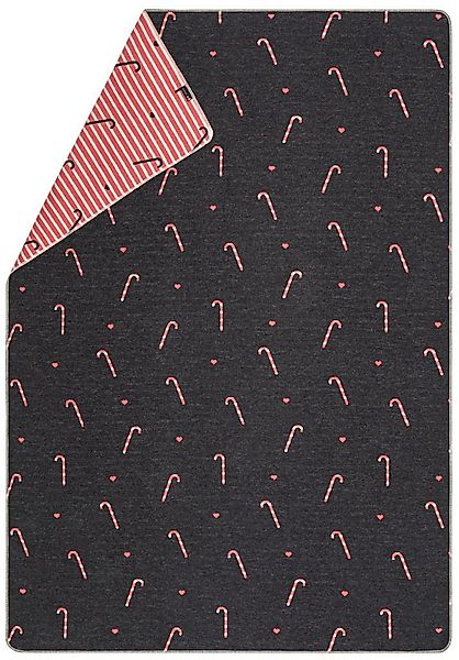 Wohndecke Silvretta 'Zuckerstange' 140 x 200 cm Anthrazit, DAVID FUSSENEGGE günstig online kaufen