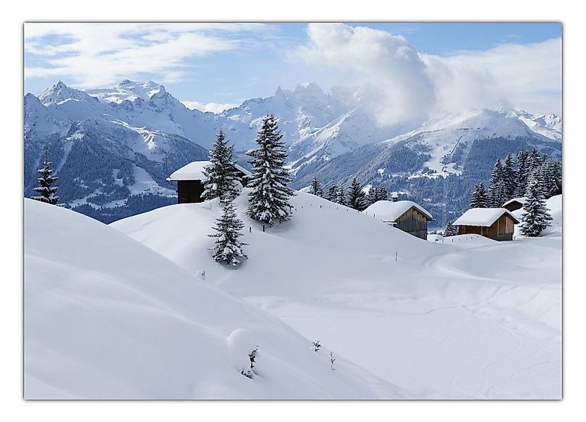 LYSCO Poster XXL Plakat Winter, Winterlandschaft, Schnee, Winter Bergwelt ( günstig online kaufen