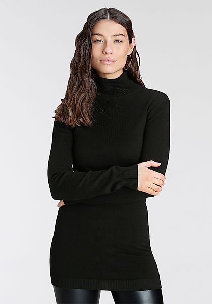 Laura Scott Rollkragenpullover in figurbetonter Longform günstig online kaufen