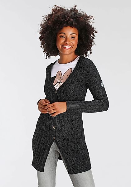 KangaROOS Longstrickjacke mit trendigem Zopfmuster und günstig online kaufen