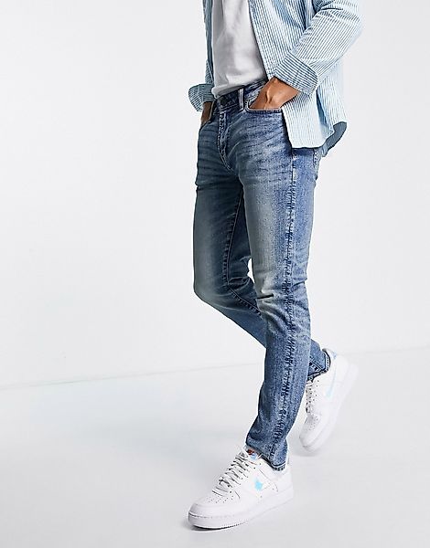 American Eagle – Jeans mit schmalem Schnitt in mittlerer Vintage-Waschung-B günstig online kaufen