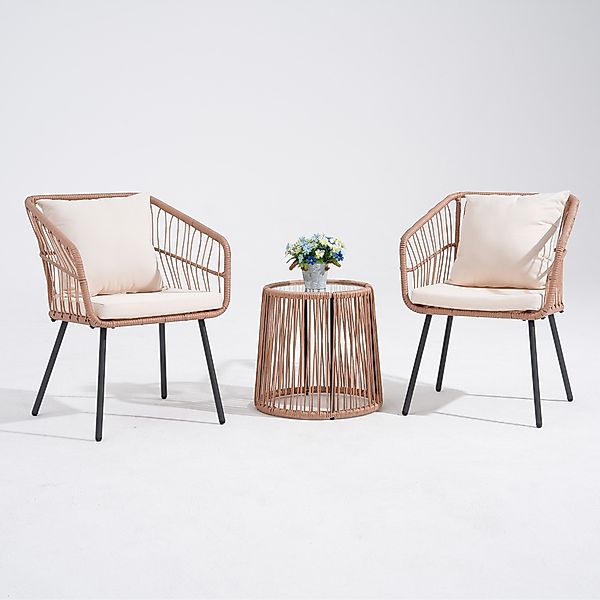 JOIVI Balkonset Outdoor 3-tlg Balkon Set, günstig online kaufen