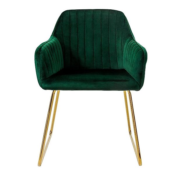 ML-DESIGN Stuhl Esszimmerstuhl mit Rücken- und Armlehnen, Samtbezug, ergono günstig online kaufen