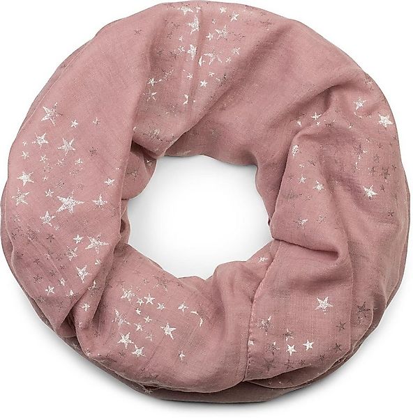 styleBREAKER Loop Loop Schal mit Metallic Sterne Print, (1-St) günstig online kaufen