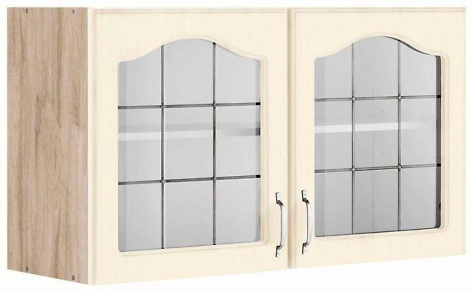 wiho Küchen Glashängeschrank Linz 100 cm breit, mit 2 Glastüren günstig online kaufen