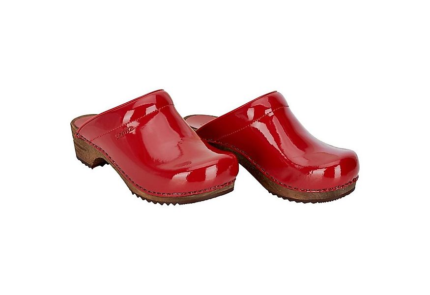 Sanita Sanita Wood Classic Patent Clog günstig online kaufen