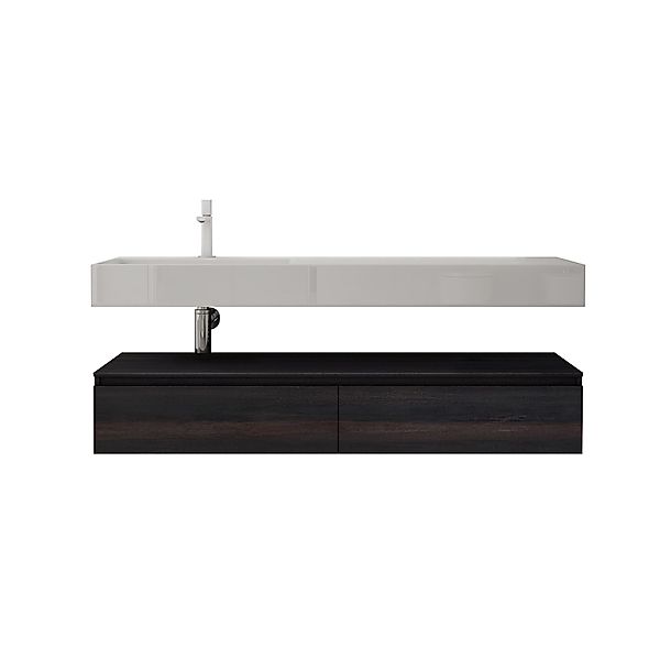 doporro Badmöbel-Set Waschtisch mit Unterschrank 150cm günstig online kaufen