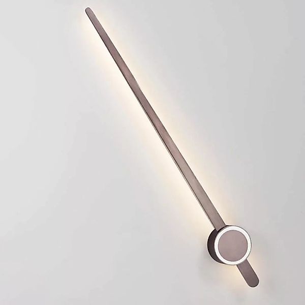 LED Wandleuchte Kedo in Kaffee Braun 2x 9W 750lm 1000mm günstig online kaufen