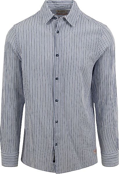 Scotch and Soda Hemd Streifen Hellblau - Größe M günstig online kaufen