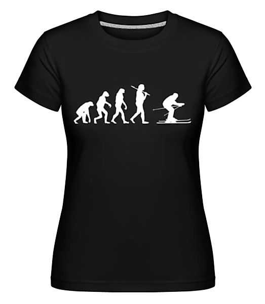 Evolution Of Skiing · Shirtinator Frauen T-Shirt günstig online kaufen
