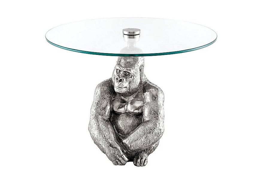 riess-ambiente Couchtisch WILDLIFE KONG 60cm silber / transparent (Einzelar günstig online kaufen
