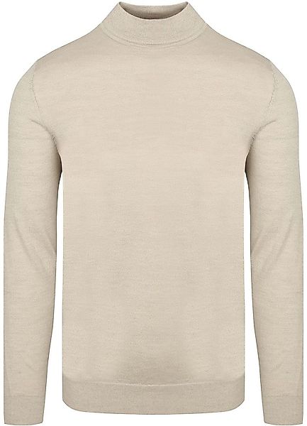 Profuomo Turtleneck Merino Pullover Ecru - Größe M günstig online kaufen