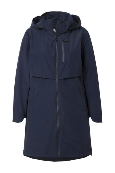 Ulla Popken Funktionsjacke Parka Zipper-Seitenschlitze Kapuze günstig online kaufen
