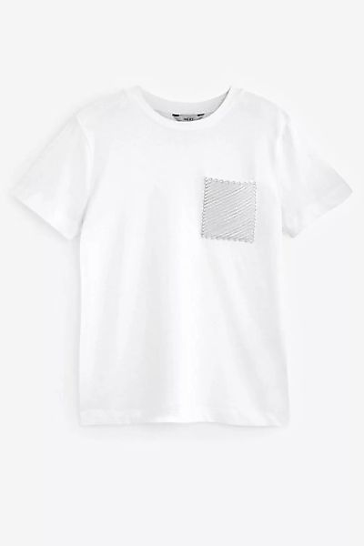 Next T-Shirt Kurzärmliges Hemd mit verzierter Tasche (1-tlg) günstig online kaufen