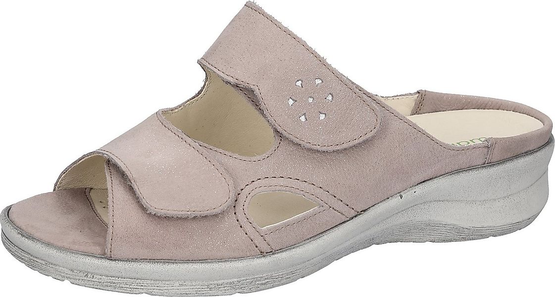 Waldläufer Merle Pantolette Hausschuh, Bequemschuh, Keilpantolette mit Klet günstig online kaufen