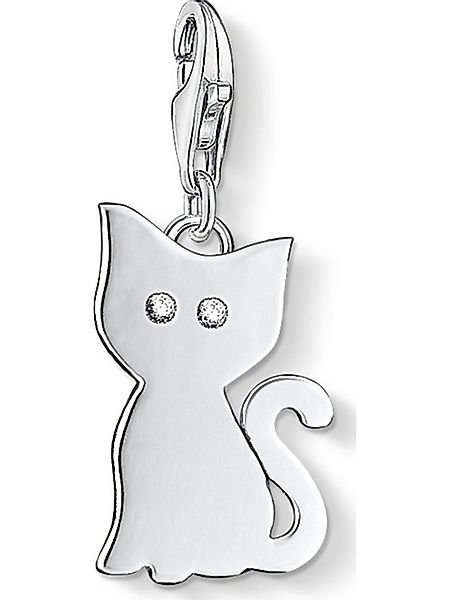 THOMAS SABO Kettenanhänger Thomas Sabo Damen-Charm 925er Silber 2 Zirkonia günstig online kaufen