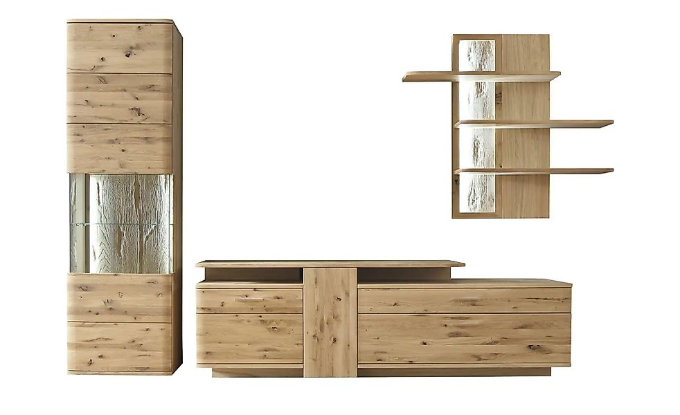 Woodford Wohnwand  Astoria ¦ holzfarben ¦ Maße (cm): B: 320 H: 208 T: 45.0 günstig online kaufen