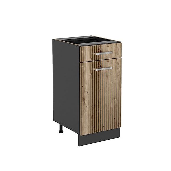 Vicco Küchenunterschrank R-Line Artisan-Eiche/Anthrazit 40 cm ohne Arbeitsp günstig online kaufen