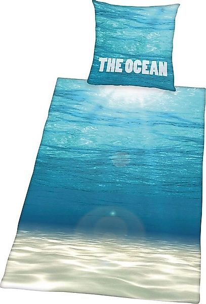 Herding Young Collection Bettwäsche The Ocean, Renforcé, mit tollem Ozean M günstig online kaufen
