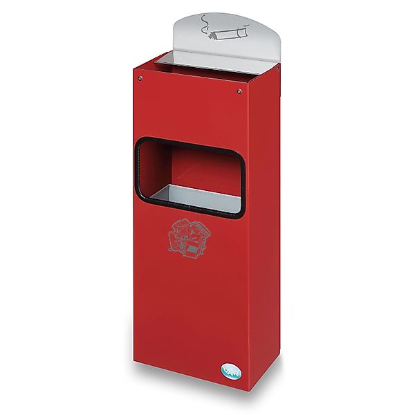 PROREGAL Robuster Wandascher Mit Schild 4 Liter HxBxT 55 x 14,5 x 22 cm Ver günstig online kaufen