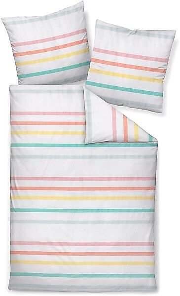 Janine Janine Mako-Satin Bettwäsche J. D. 87101 multicolor Größe:  200x200 günstig online kaufen