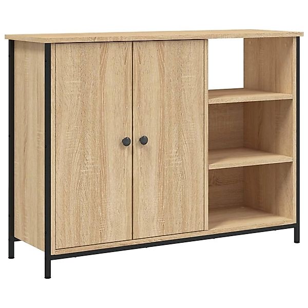 vidaXL Sideboard Sonoma-Eiche 100x33x75 cm Holzwerkstoff 835550 günstig online kaufen