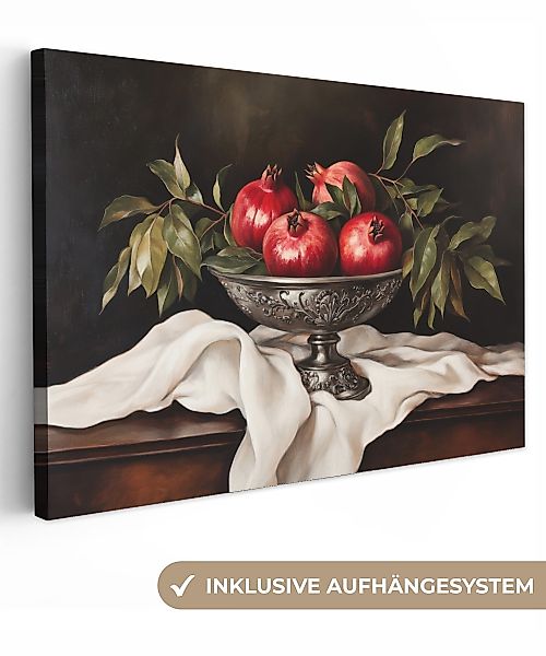 OneMillionCanvasses® Leinwandbild Granatäpfel - Klassisch - günstig online kaufen