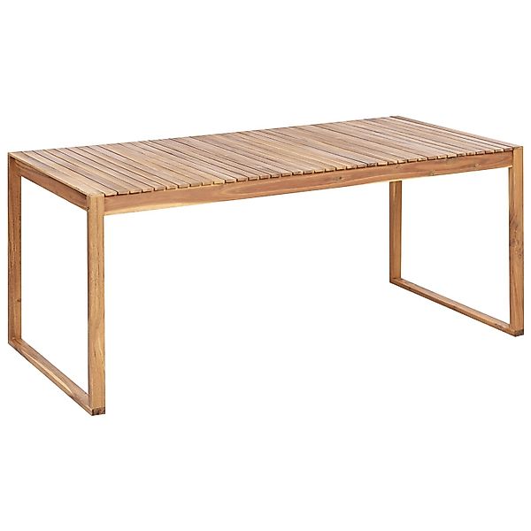 Beliani Gartentisch SASSARI II Heller Holzfarbton 180x90x75 günstig online kaufen