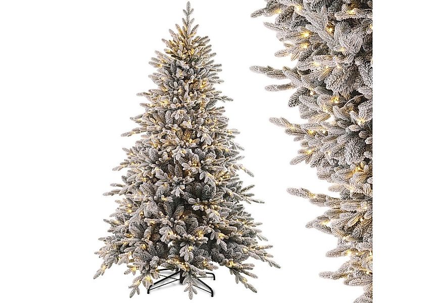 WHEELYOU Künstlicher Weihnachtsbaum Schneebedeckter Weihnachtsbaum mit LED, günstig online kaufen