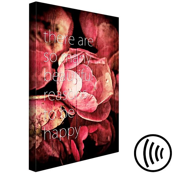 Bild auf Leinwand There Are so Many Beautiful Reasons to Be Happy (1 Part) günstig online kaufen
