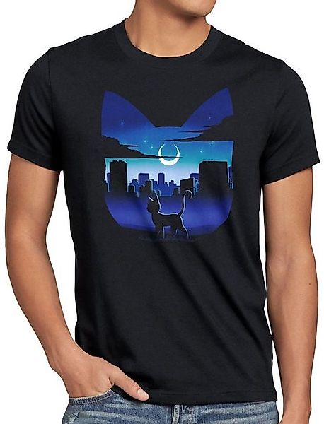 style3 T-Shirt Luna Cityscape sailor moon crystal anime manga bunny günstig online kaufen