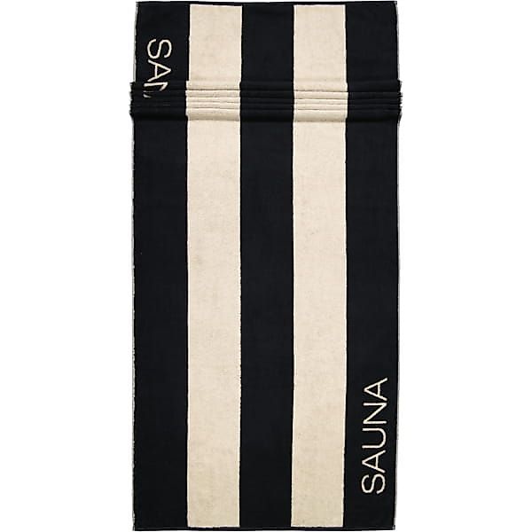 JOOP! Saunatuch Saunatuch Natural 6221 39 Natur-Schwarz, Walkfrottier (1-St günstig online kaufen