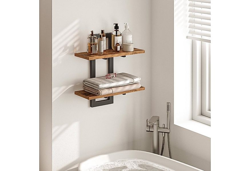 BlingBin Wandregal 2-stufige Schweberegal, Holz Wandboard, Hängende Badezim günstig online kaufen