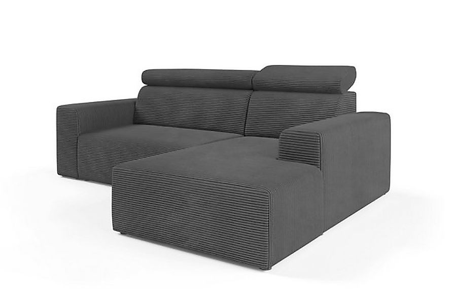 Deine Möbel 24 Wohnlandschaft KLAUS L 248 cm breit Ecksofa Sofa Wohnzimmer günstig online kaufen