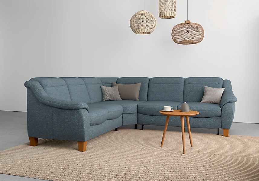 Home affaire Ecksofa "Caldera L-Form" Federkern, wahlweise mit Kopfteilvers günstig online kaufen