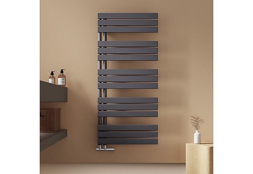 EMKE Badheizkörper Anthrazit Flach Paneelheizkörper Handtuchtrockner, Verti günstig online kaufen