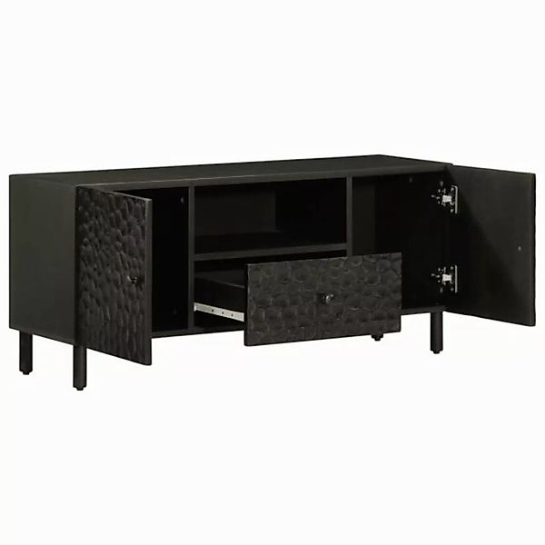 vidaXL TV-Schrank TV-Schrank Schwarz 105x33x46 cm Massivholz (1-St) günstig online kaufen